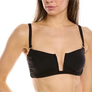 Andie Swim Cartagena Bikini Top in Black Size Small